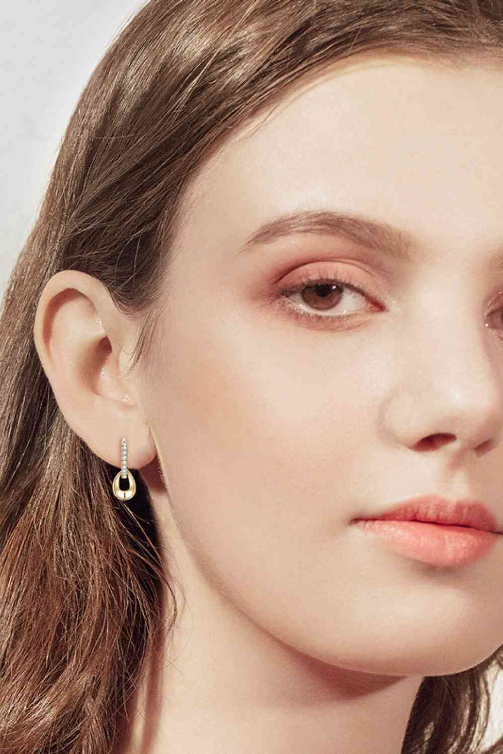 .01 Carat Moissanite Double Hoop Earrings - Global Village Kailua Boutique