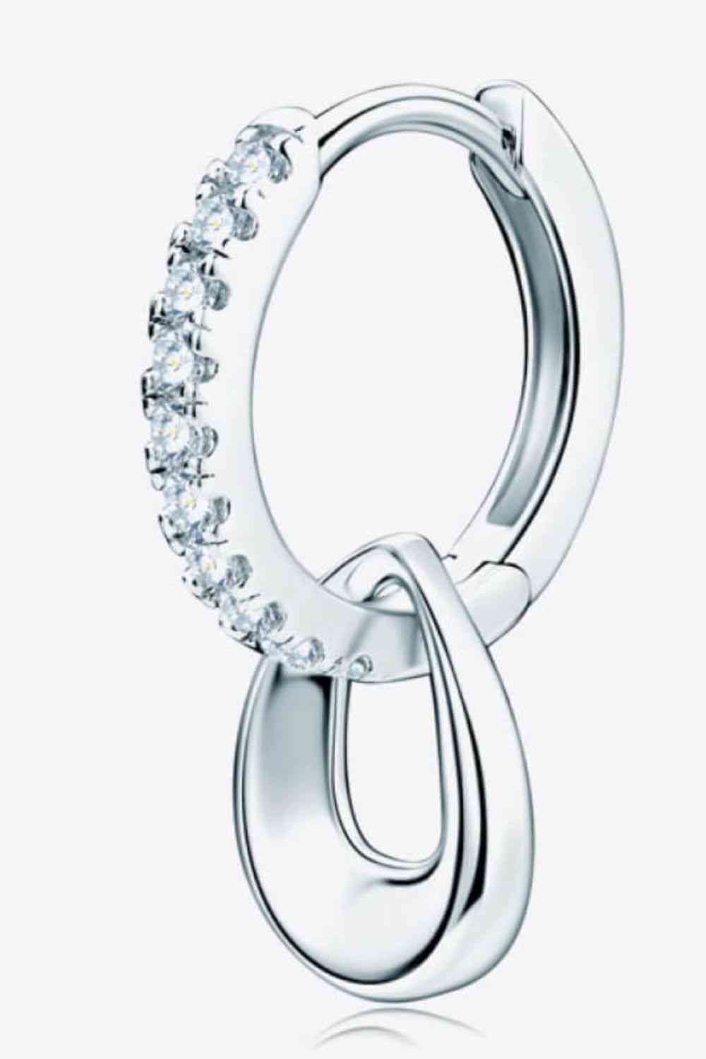 .01 Carat Moissanite Double Hoop Earrings - Global Village Kailua Boutique