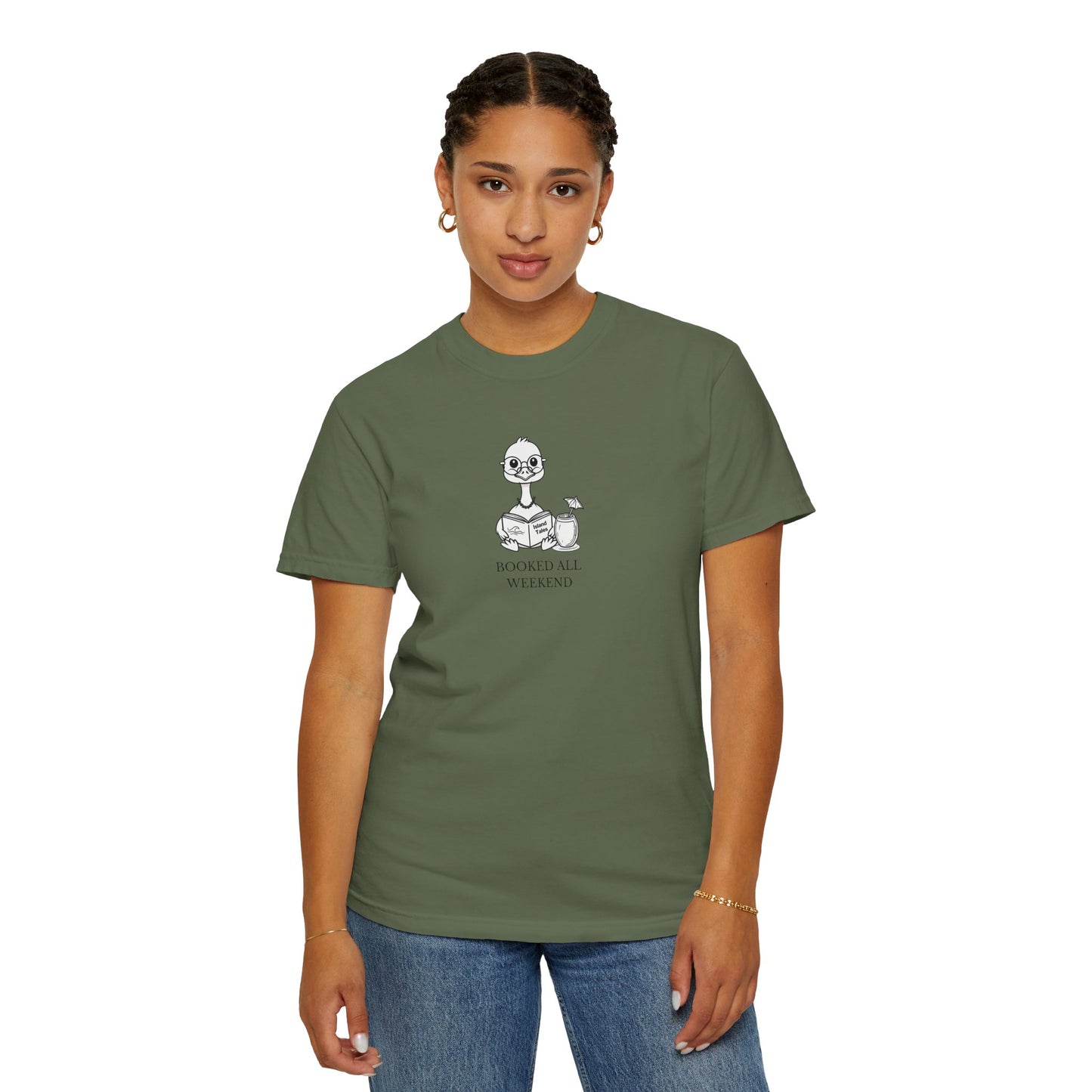 Booked All Weekend Tee – Cozy Graphic Shirt for Readers and Homebodies