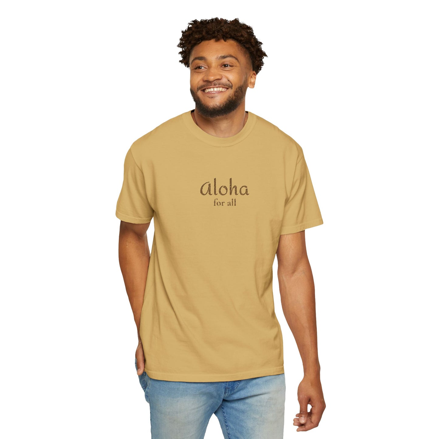 Aloha for All Embroidered Comfort Colors Tee