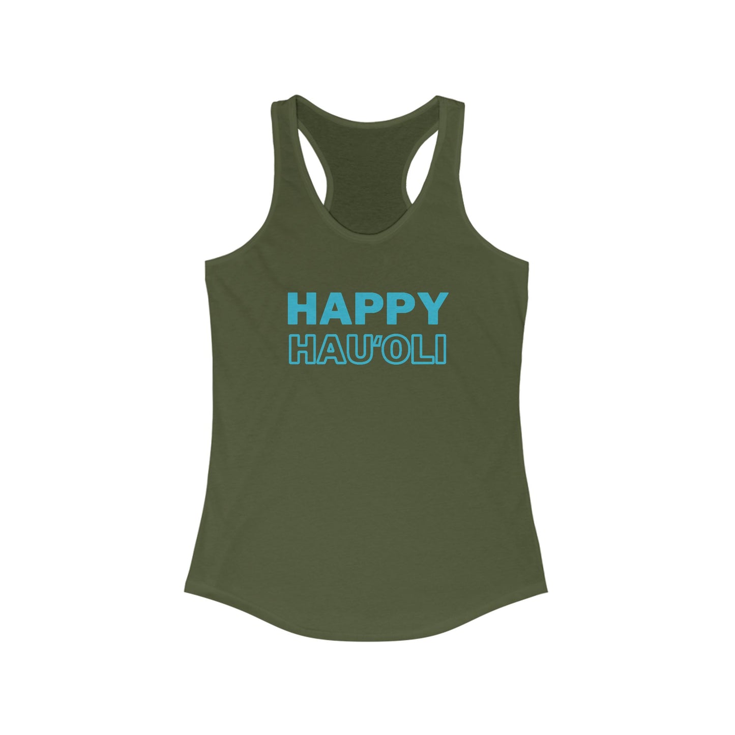 HAPPY – Hauʻoli Racerback Tank – Joy in Every Moment