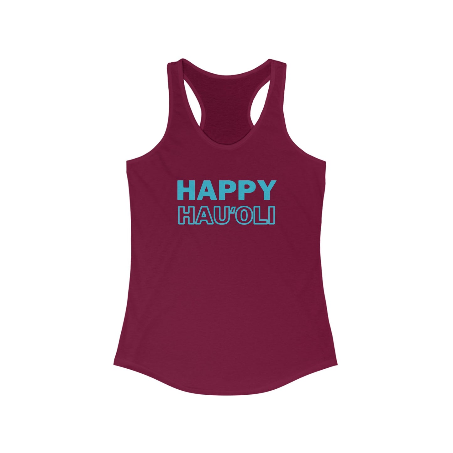 HAPPY – Hauʻoli Racerback Tank – Joy in Every Moment