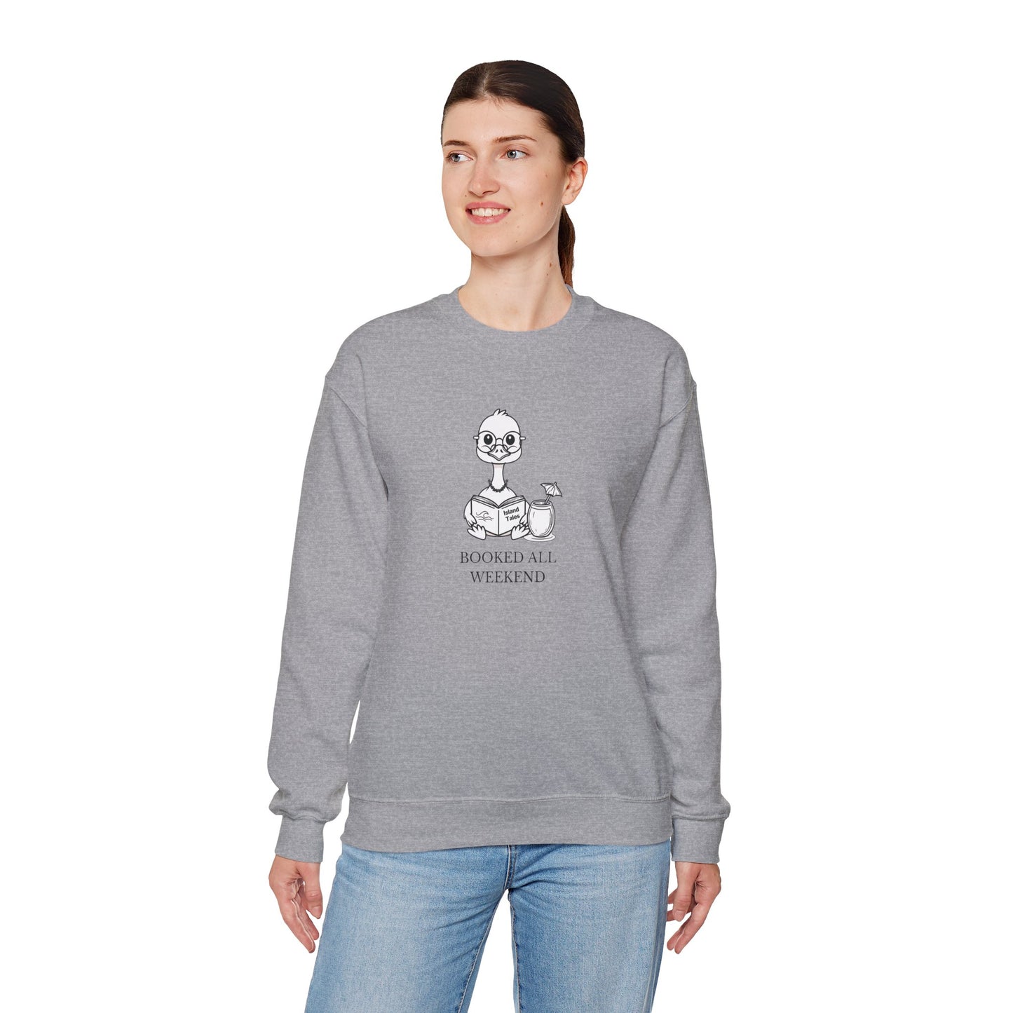 Booked All Weekend Sweatshirt – Nēnē Goose Island Reader Edition