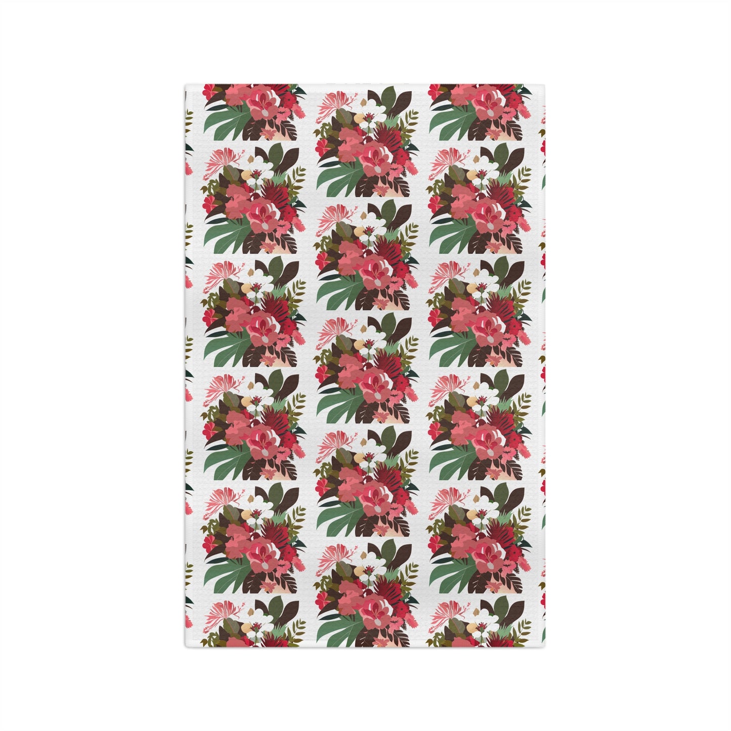 Kitchen Towel Pink Tropical Floral