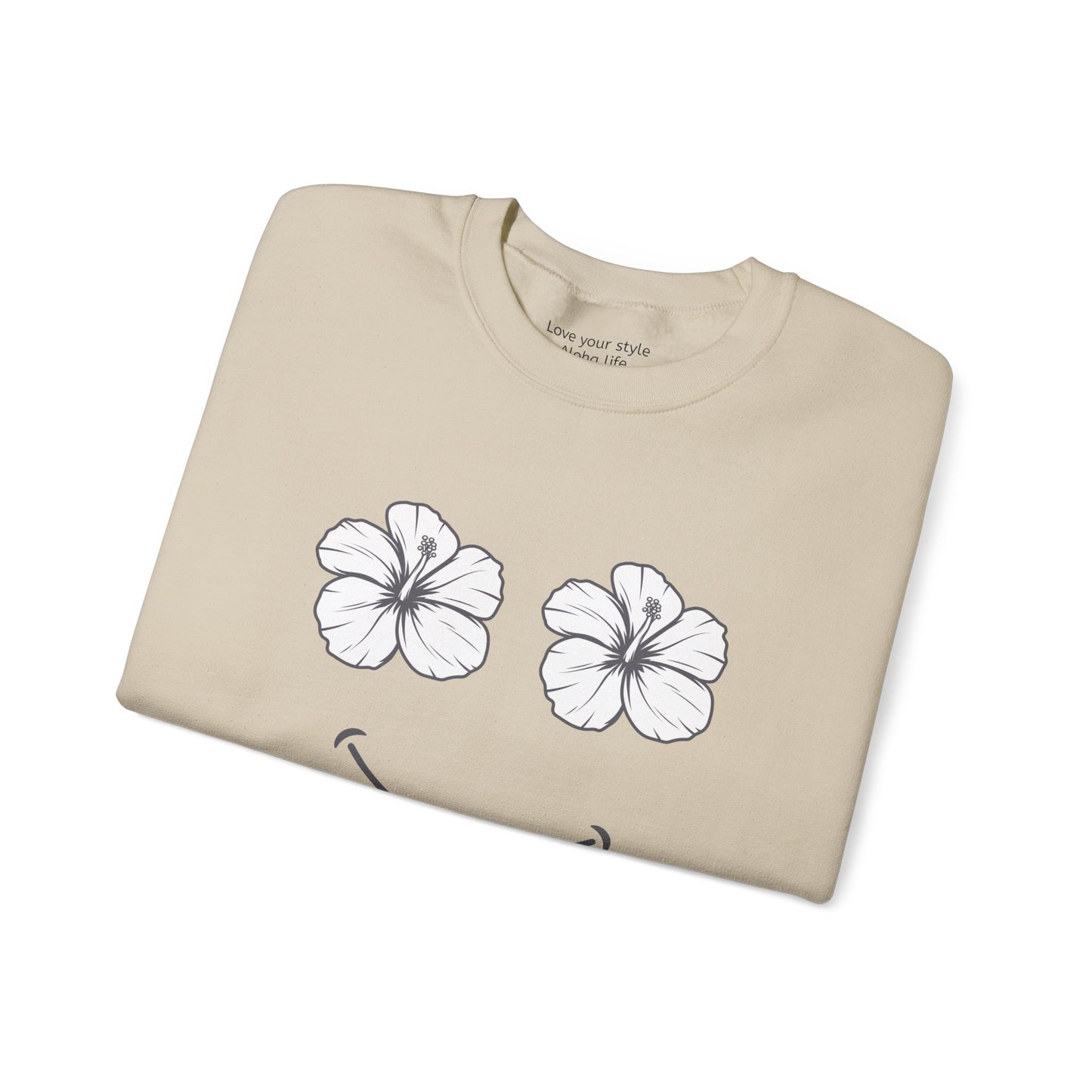Happy Hibiscus Sweatshirt – Smile in Full Bloom