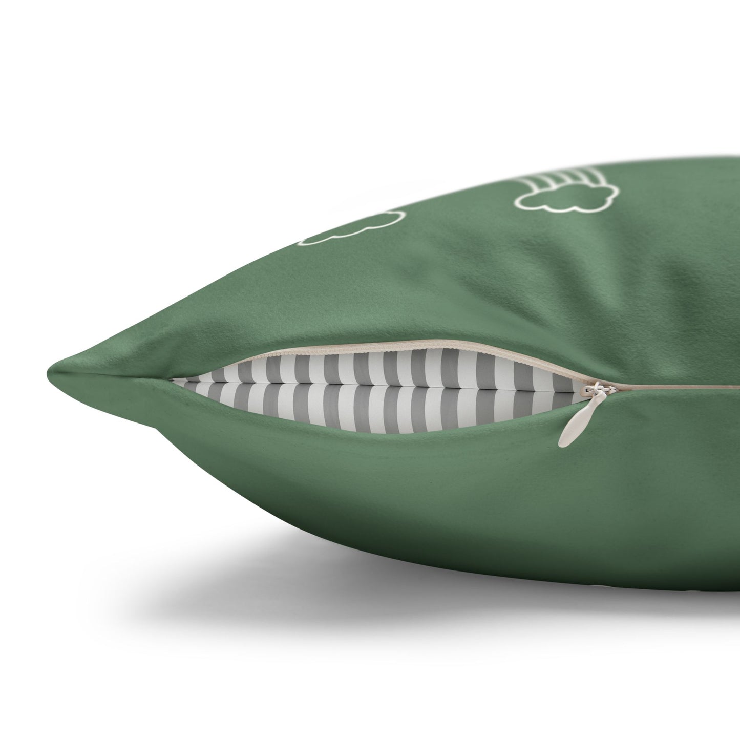 Faux Suede Square Pillow Mahalo Mode Sage (4 sizes)
