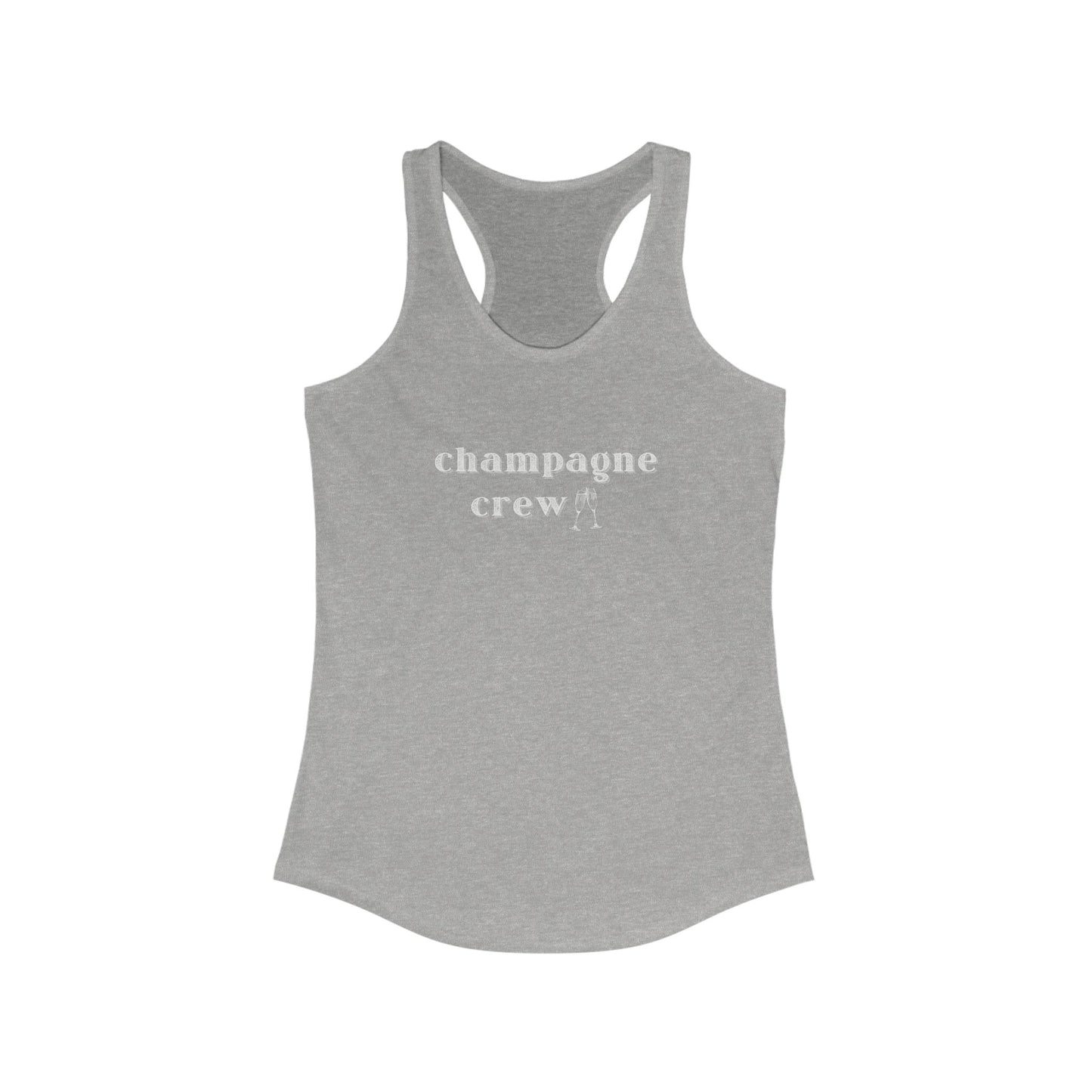 Champagne Crew Racerback Tank – Pop, Fizz, Chill