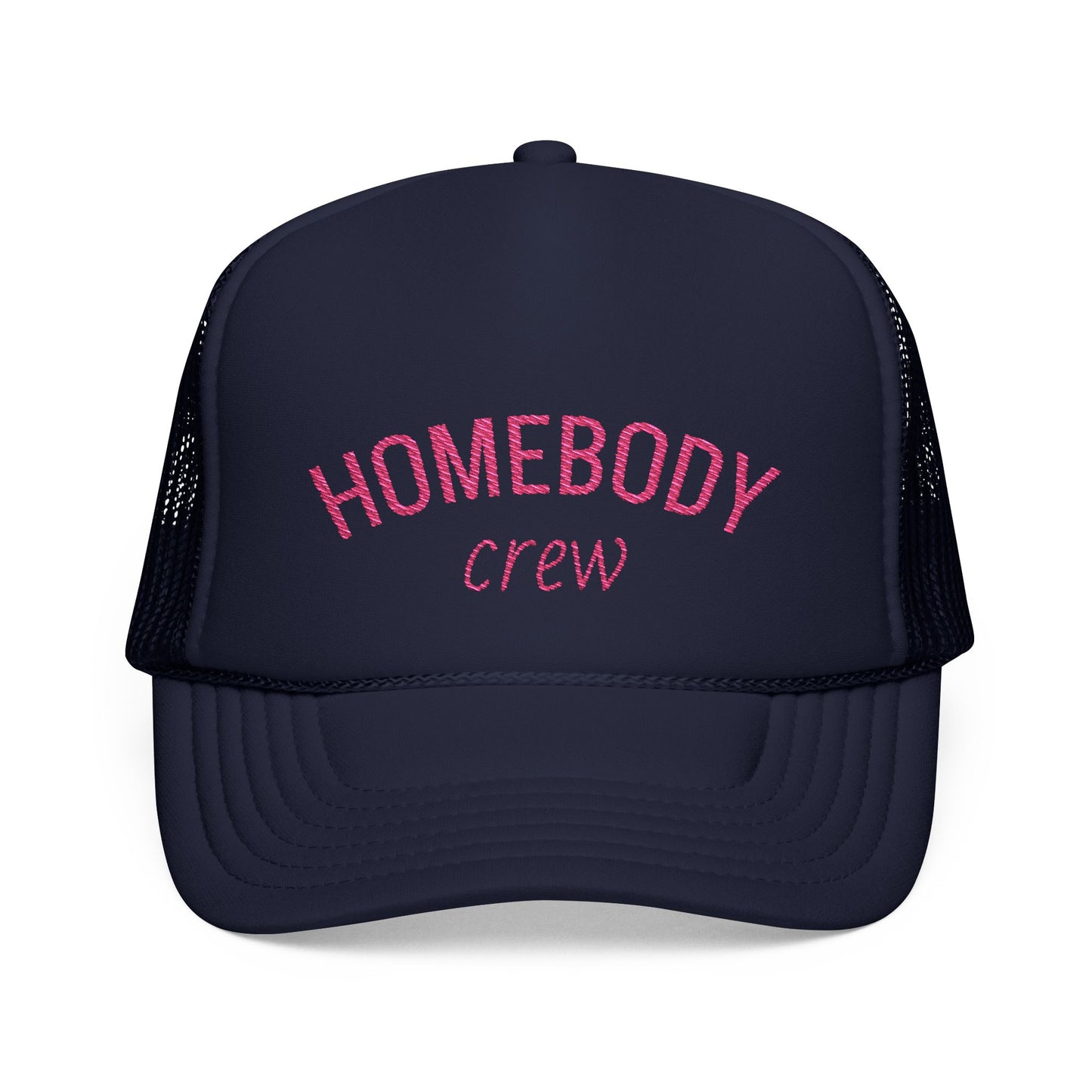 Homebody Crew Trucker Hat – Pink Vibes