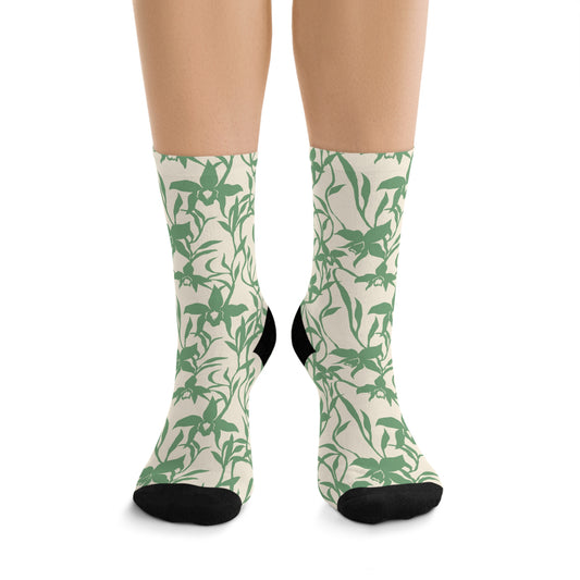 Recycled Poly Socks Orchid Sage