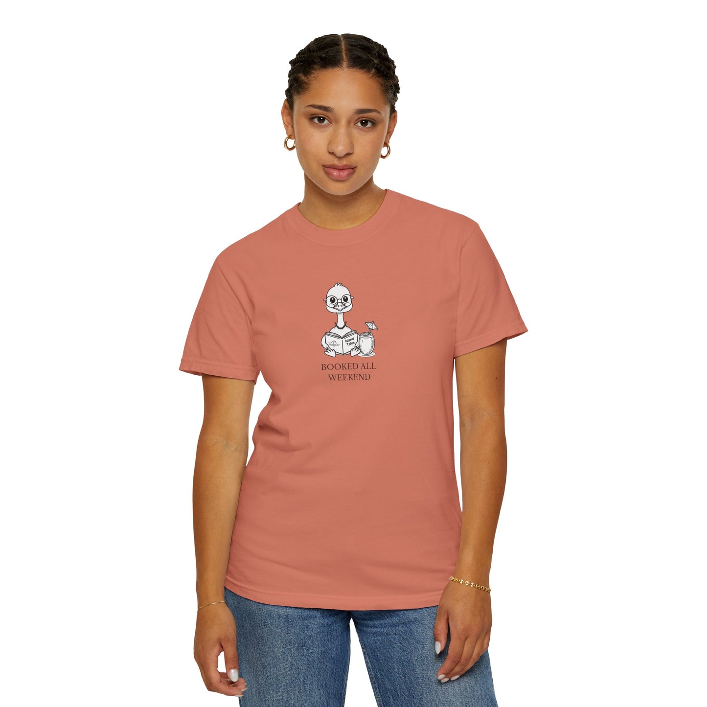 Booked All Weekend Tee – Cozy Graphic Shirt for Readers and Homebodies