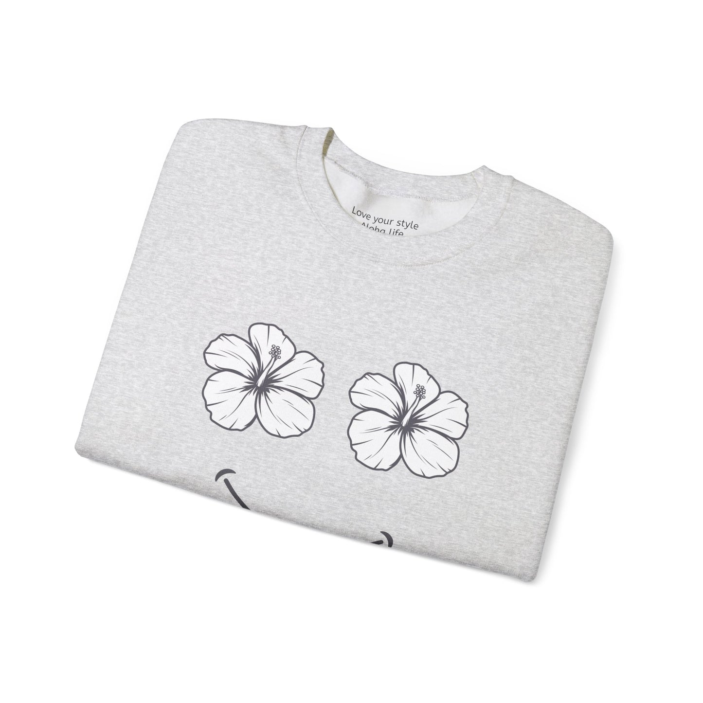 Happy Hibiscus Sweatshirt – Smile in Full Bloom