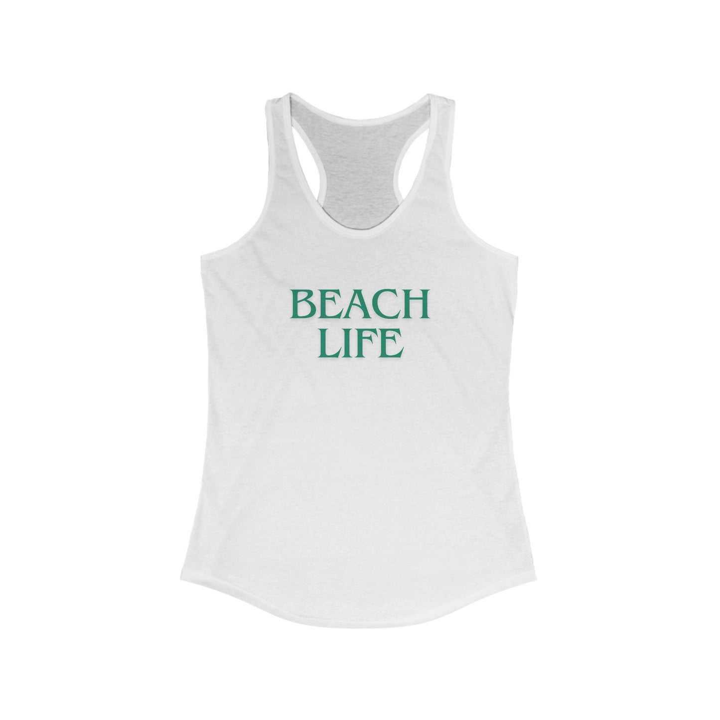 Beach Life Racerback Tank – Salty Air, Sandy Toes