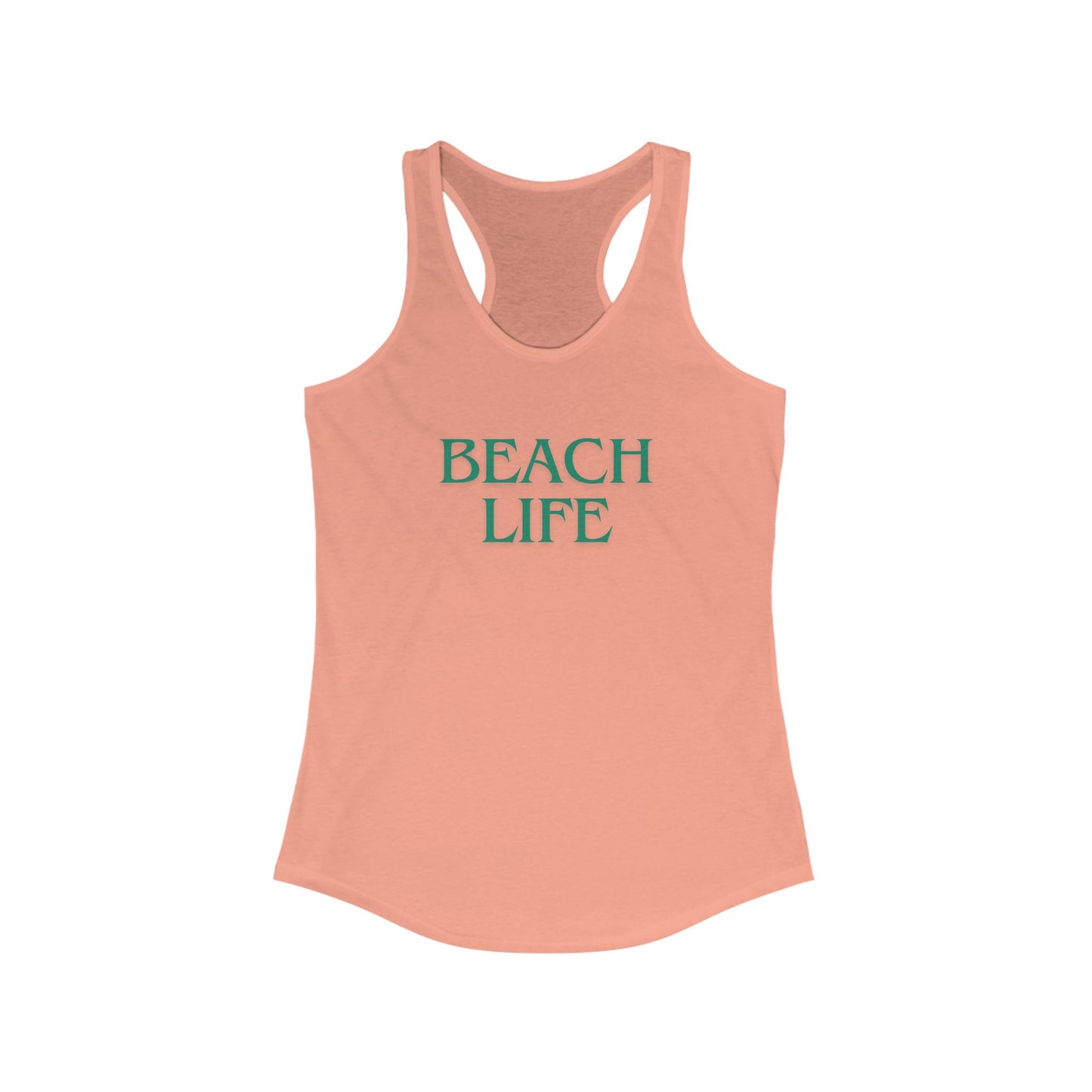 Beach Life Racerback Tank – Salty Air, Sandy Toes