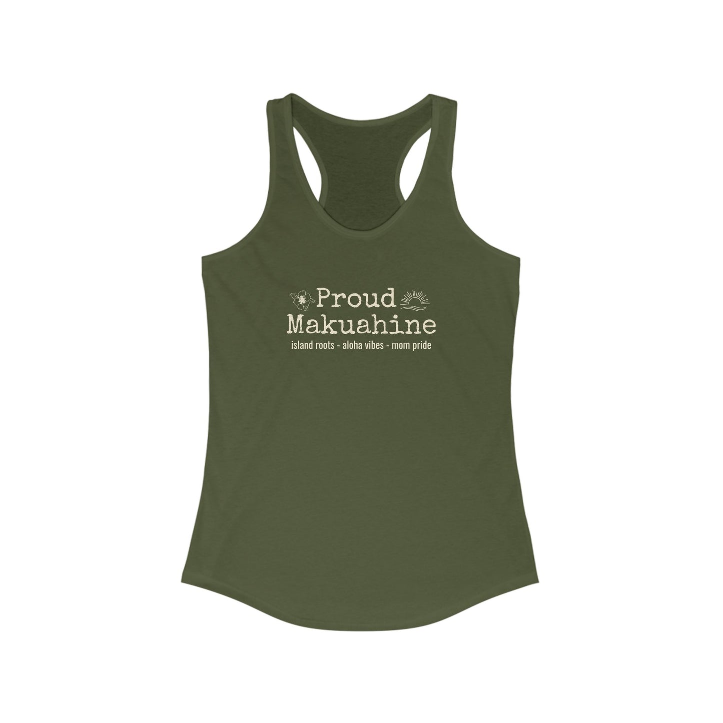 Proud Mākuāhine Racerback Tank – Rooted in Aloha, Worn with Pride