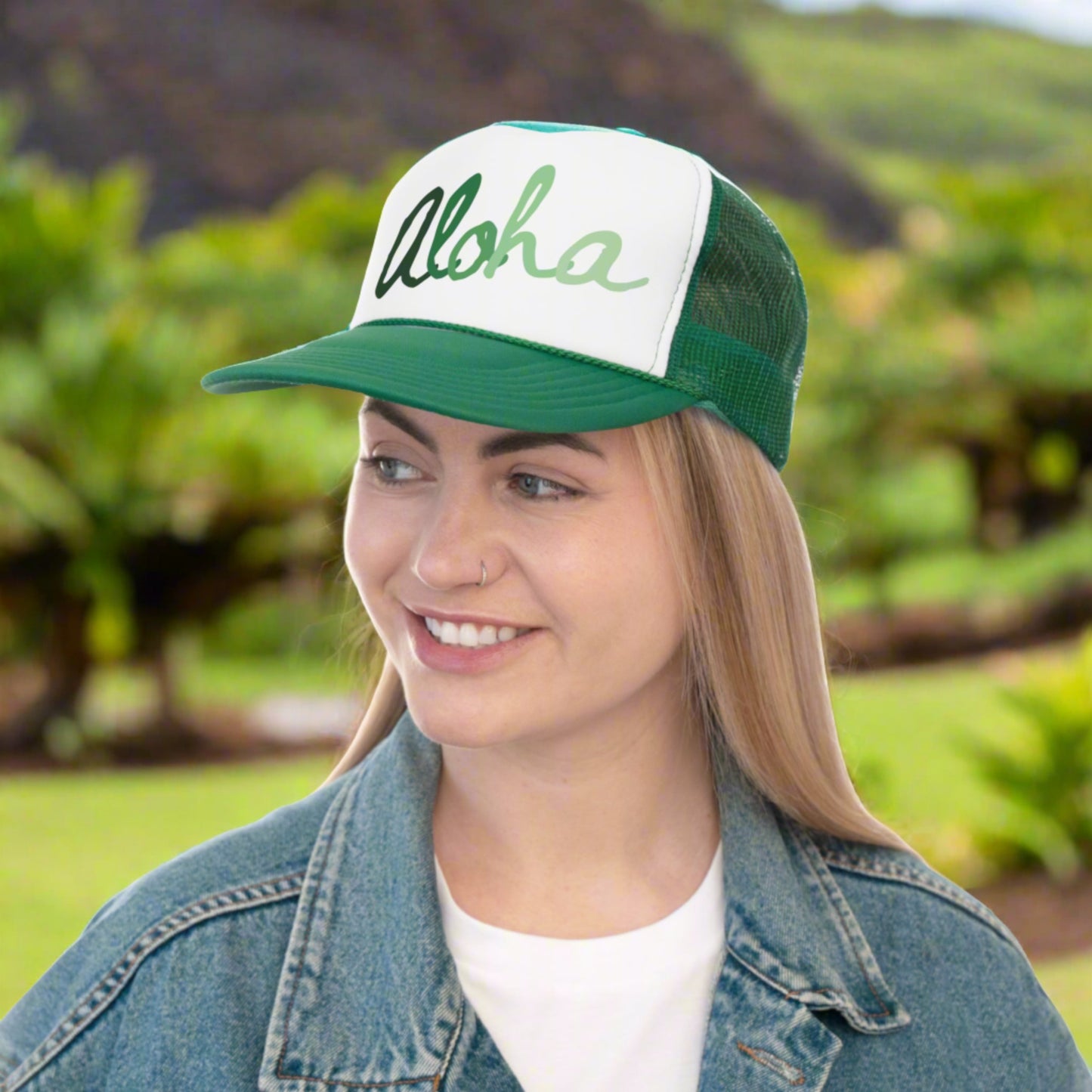 Trucker Cap Aloha Green Scale