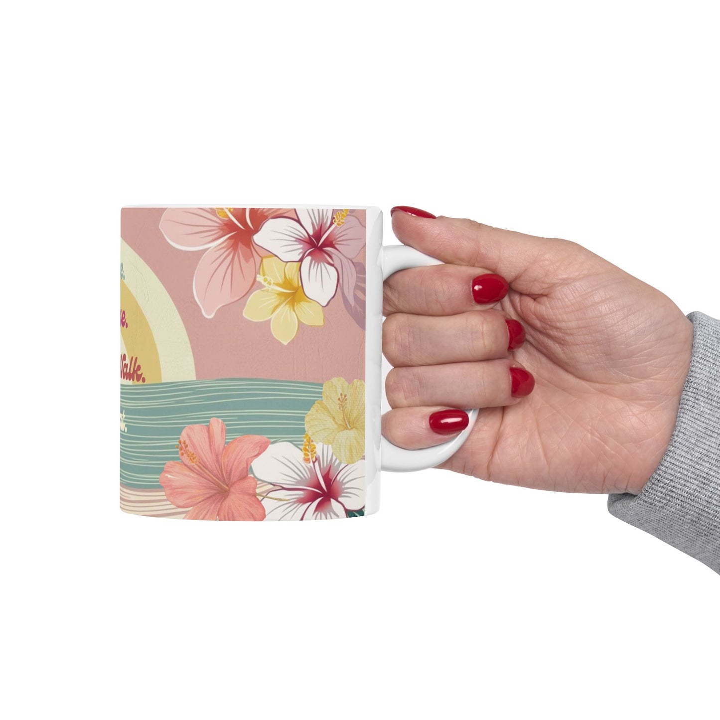 11oz Mug Coffee Sunrise Beach Walk Repeat