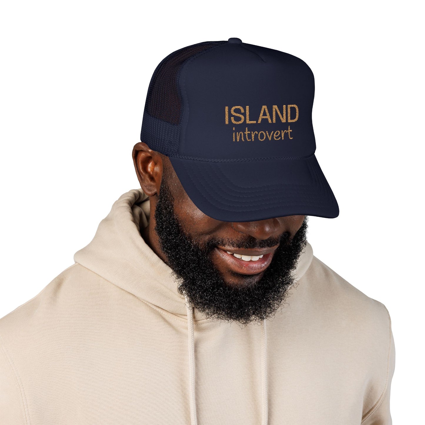 Island Introvert Foam Trucker Hat – Laid-Back Vibes Edition