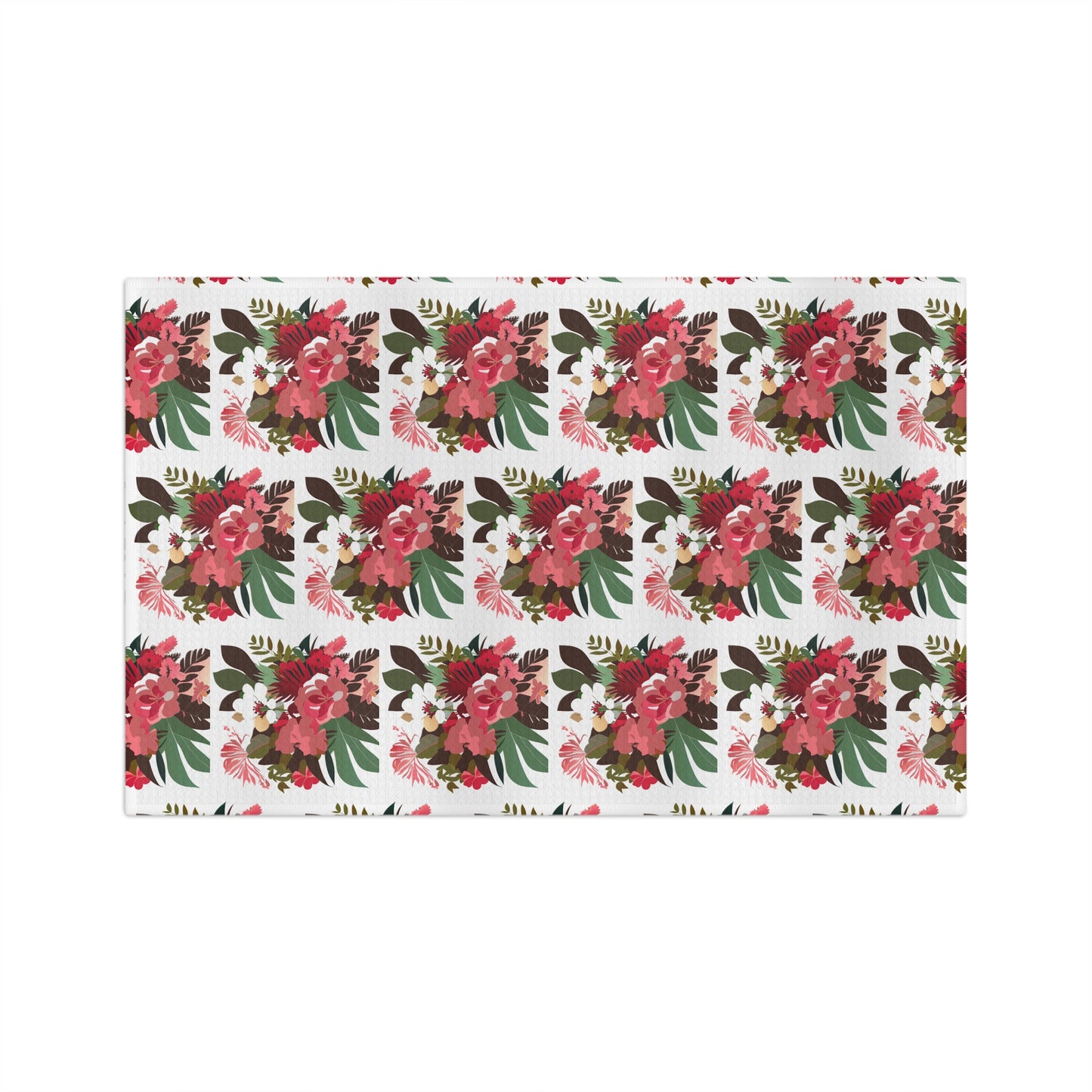Kitchen Towel Pink Tropical Floral