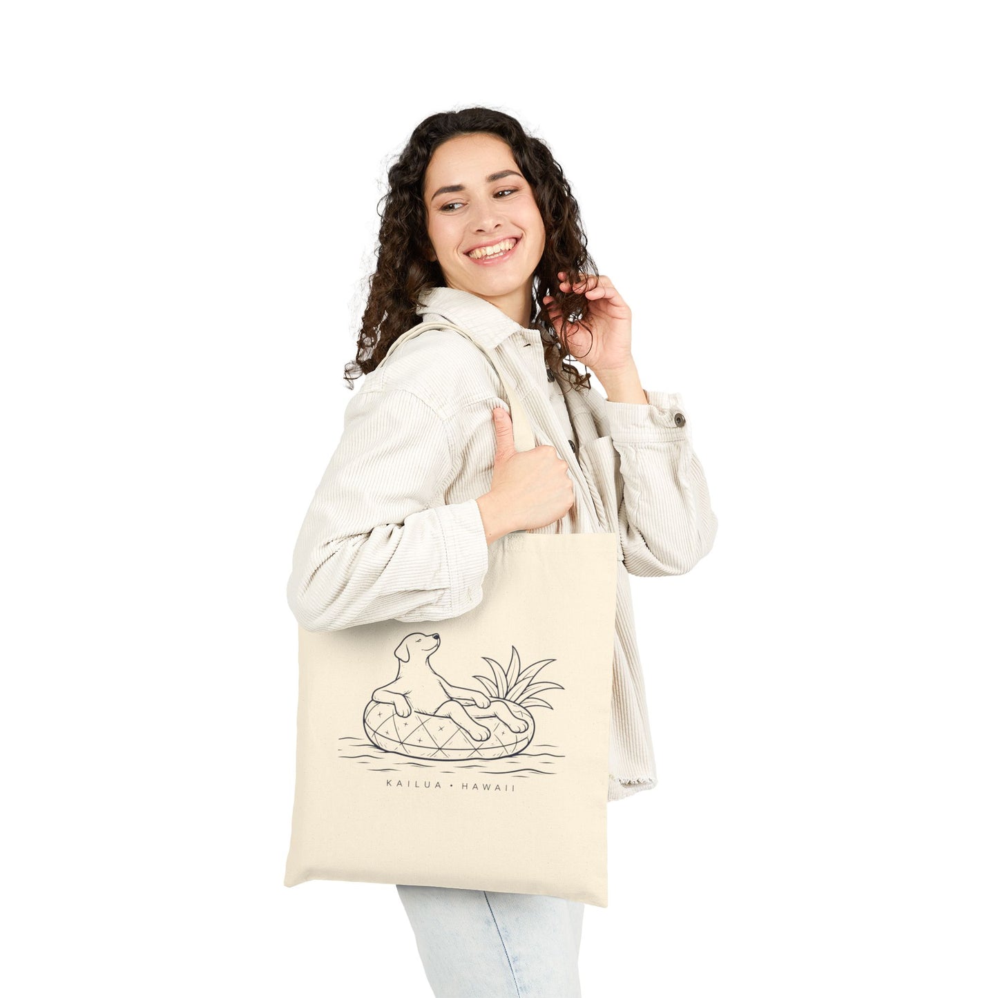 Koa Pineapple Floatie Canvas Tote