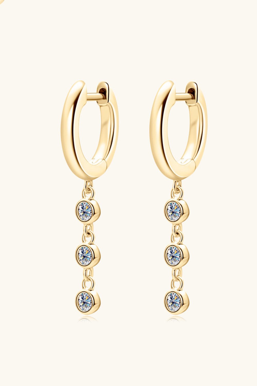 .18 Carat Moissanite Drop 925 Sterling Silver Earrings - Global Village Kailua Boutique