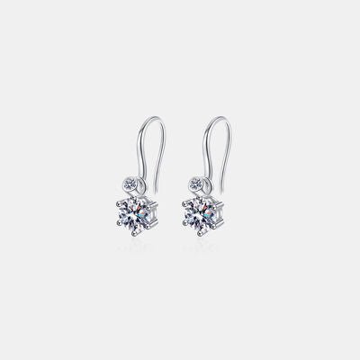 2 Carat Moissanite 925 Sterling Silver Earrings - Global Village Kailua Boutique