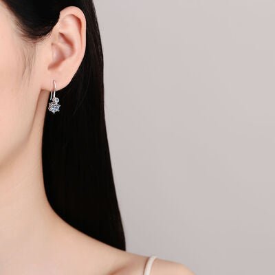 2 Carat Moissanite 925 Sterling Silver Earrings - Global Village Kailua Boutique
