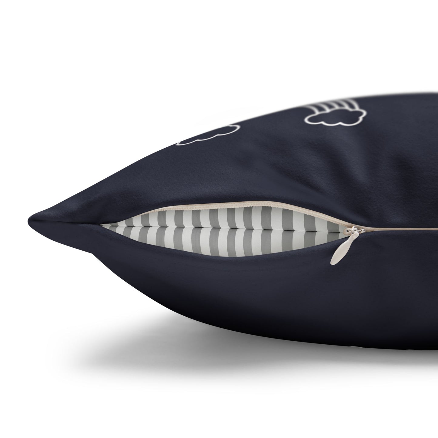 Faux Suede Square Pillow Mahalo Mode Navy (4 sizes)