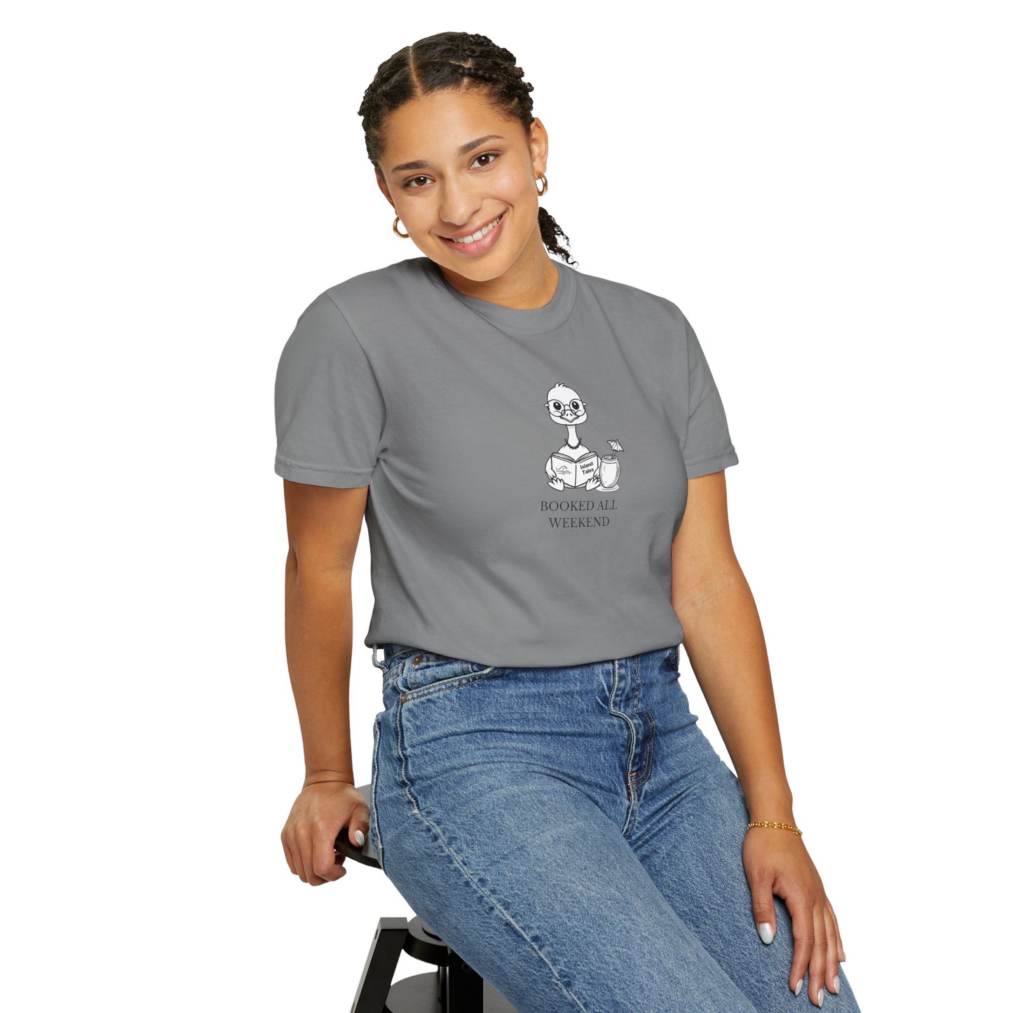 Booked All Weekend Tee – Cozy Graphic Shirt for Readers and Homebodies