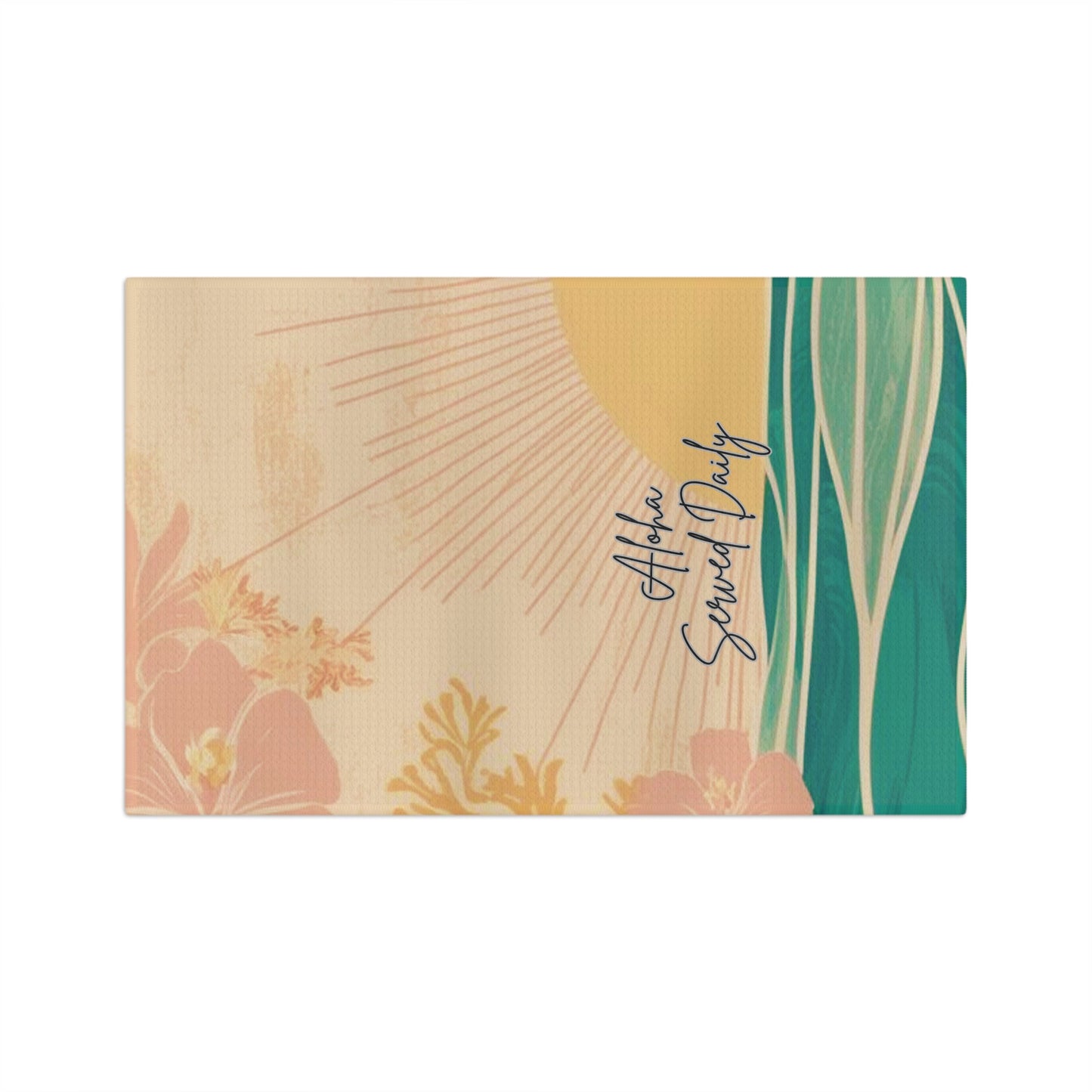 Kitchen Towel Aloha Served Daily