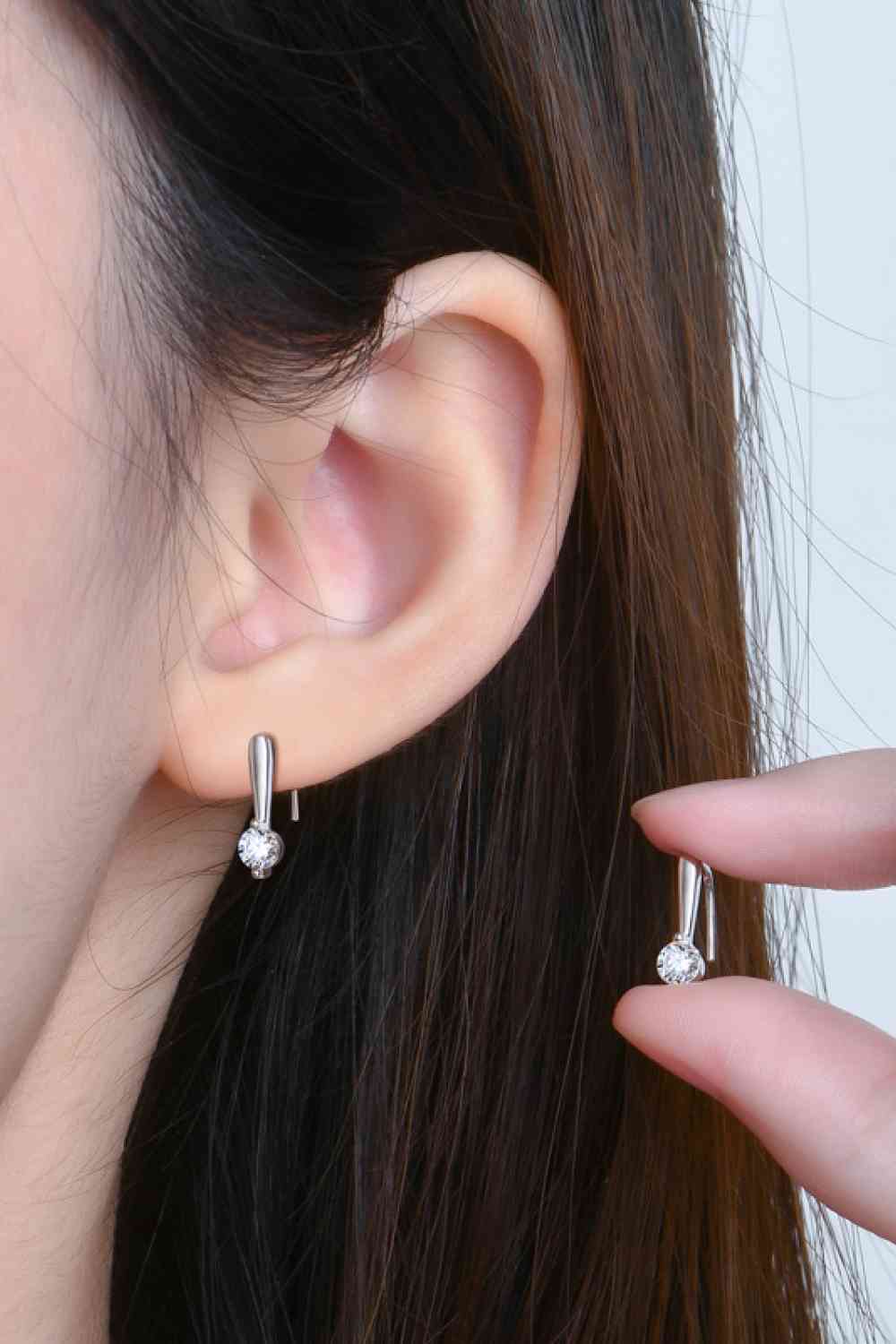 .3 Carat Moissanite U Hook Earrings - Global Village Kailua Boutique