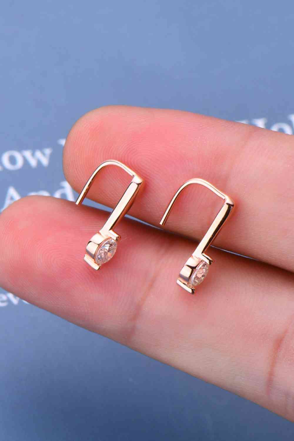 .3 Carat Moissanite U Hook Earrings - Global Village Kailua Boutique