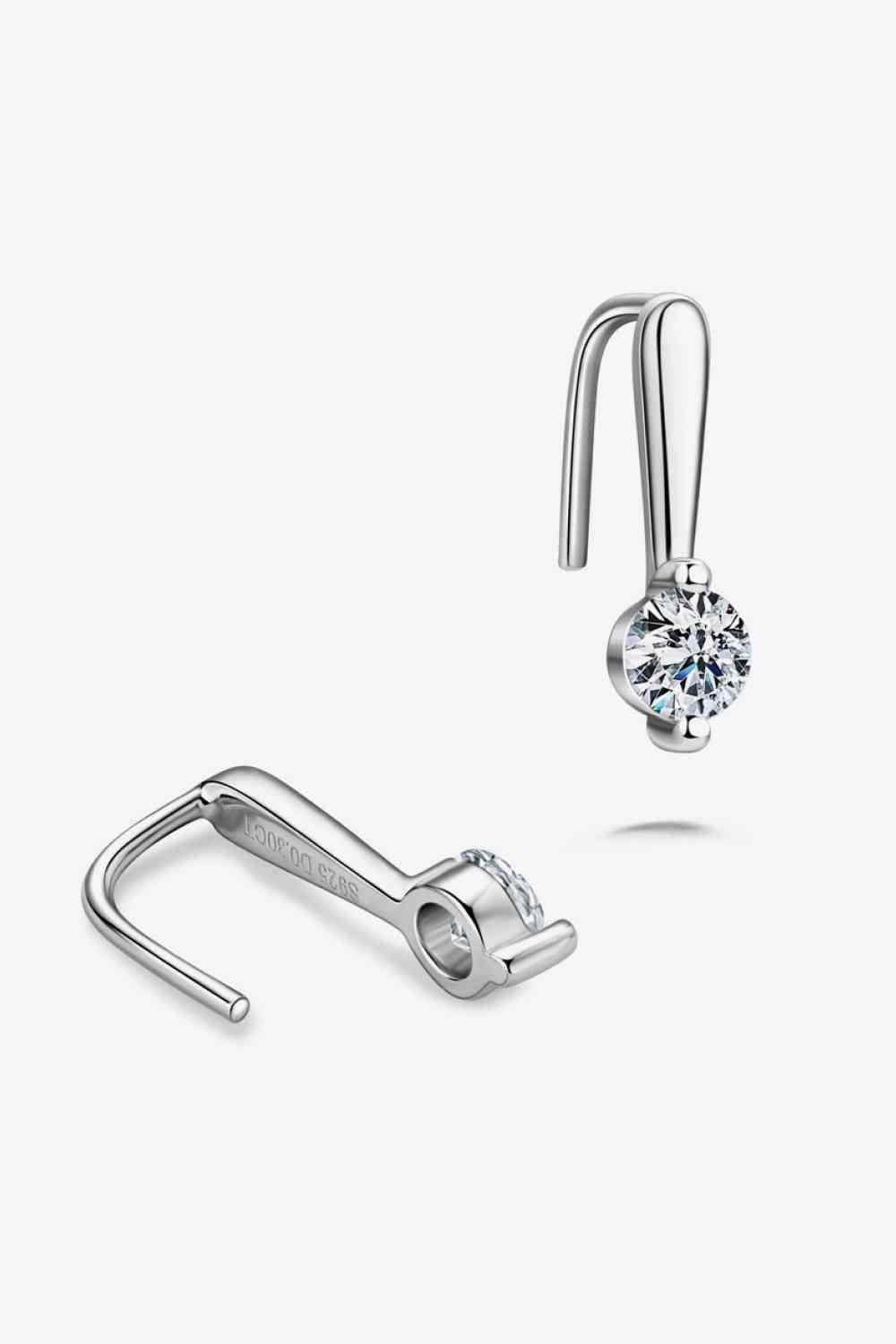 .3 Carat Moissanite U Hook Earrings - Global Village Kailua Boutique
