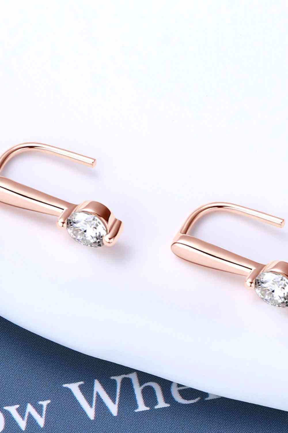 .3 Carat Moissanite U Hook Earrings - Global Village Kailua Boutique