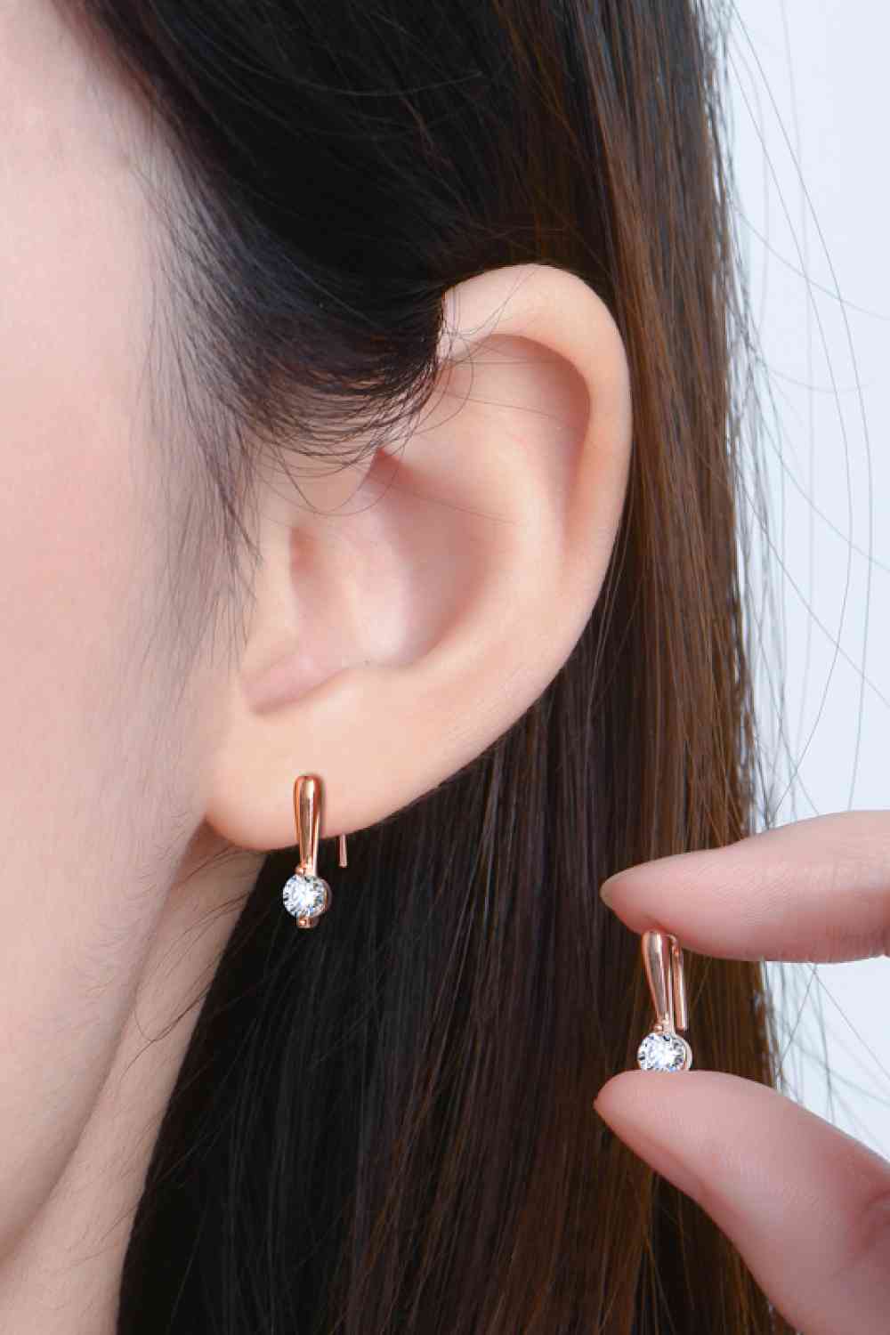 .3 Carat Moissanite U Hook Earrings - Global Village Kailua Boutique