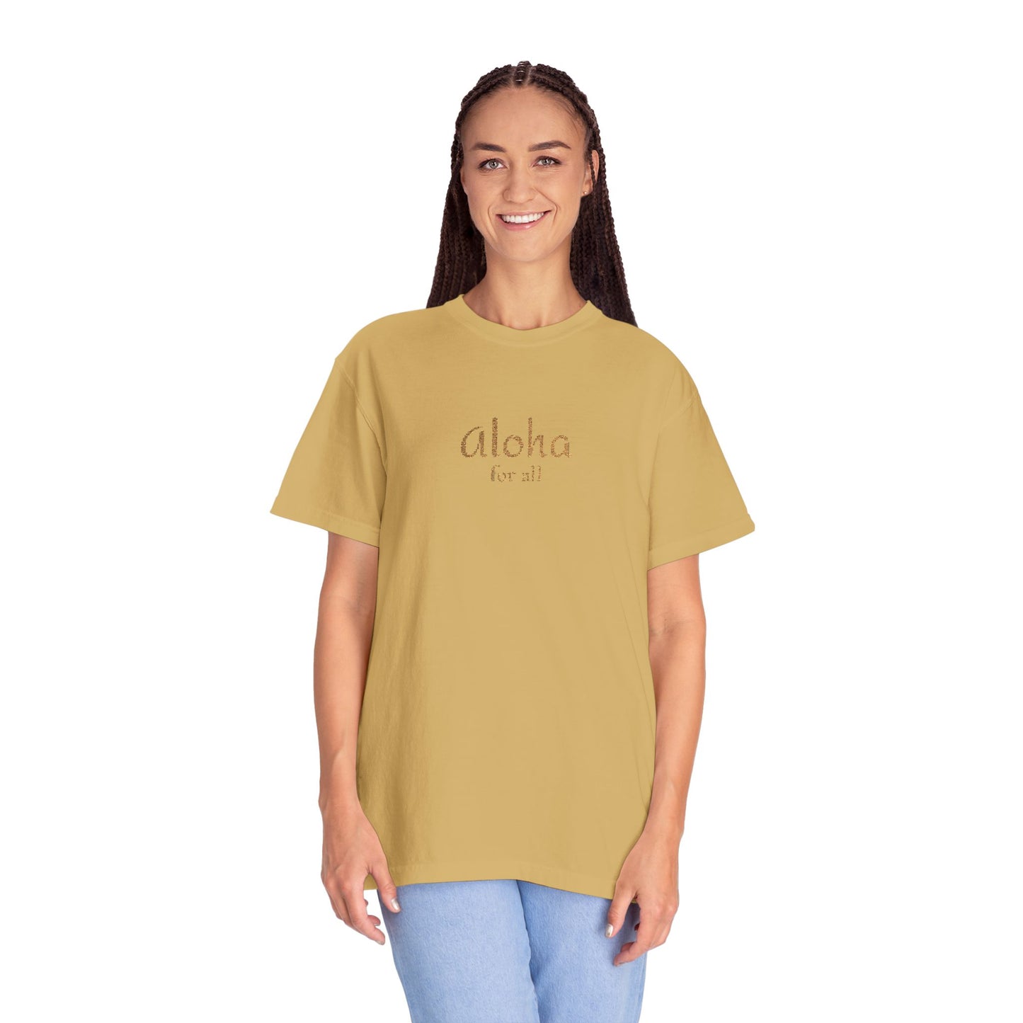 Aloha for All Embroidered Comfort Colors Tee