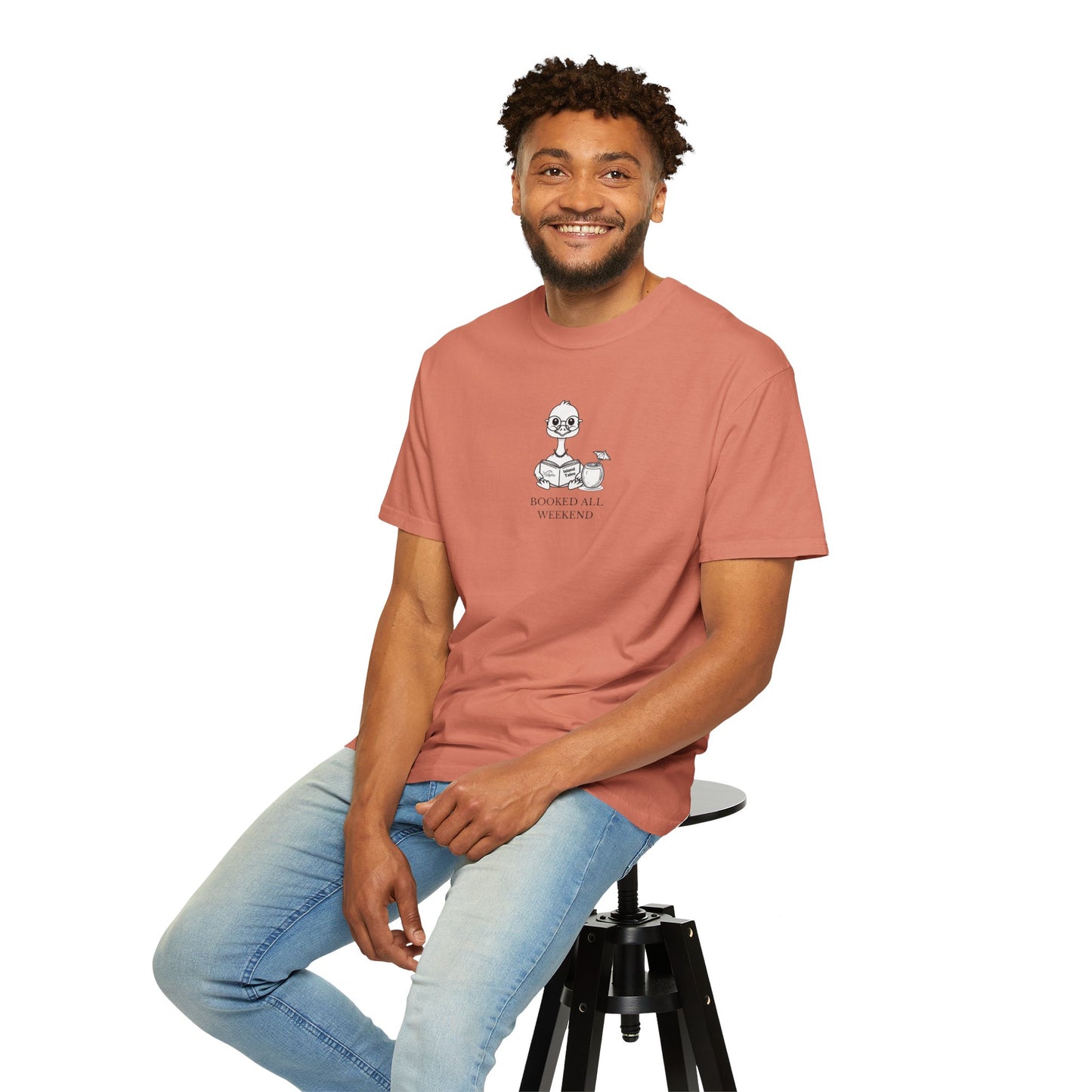 Booked All Weekend Tee – Cozy Graphic Shirt for Readers and Homebodies