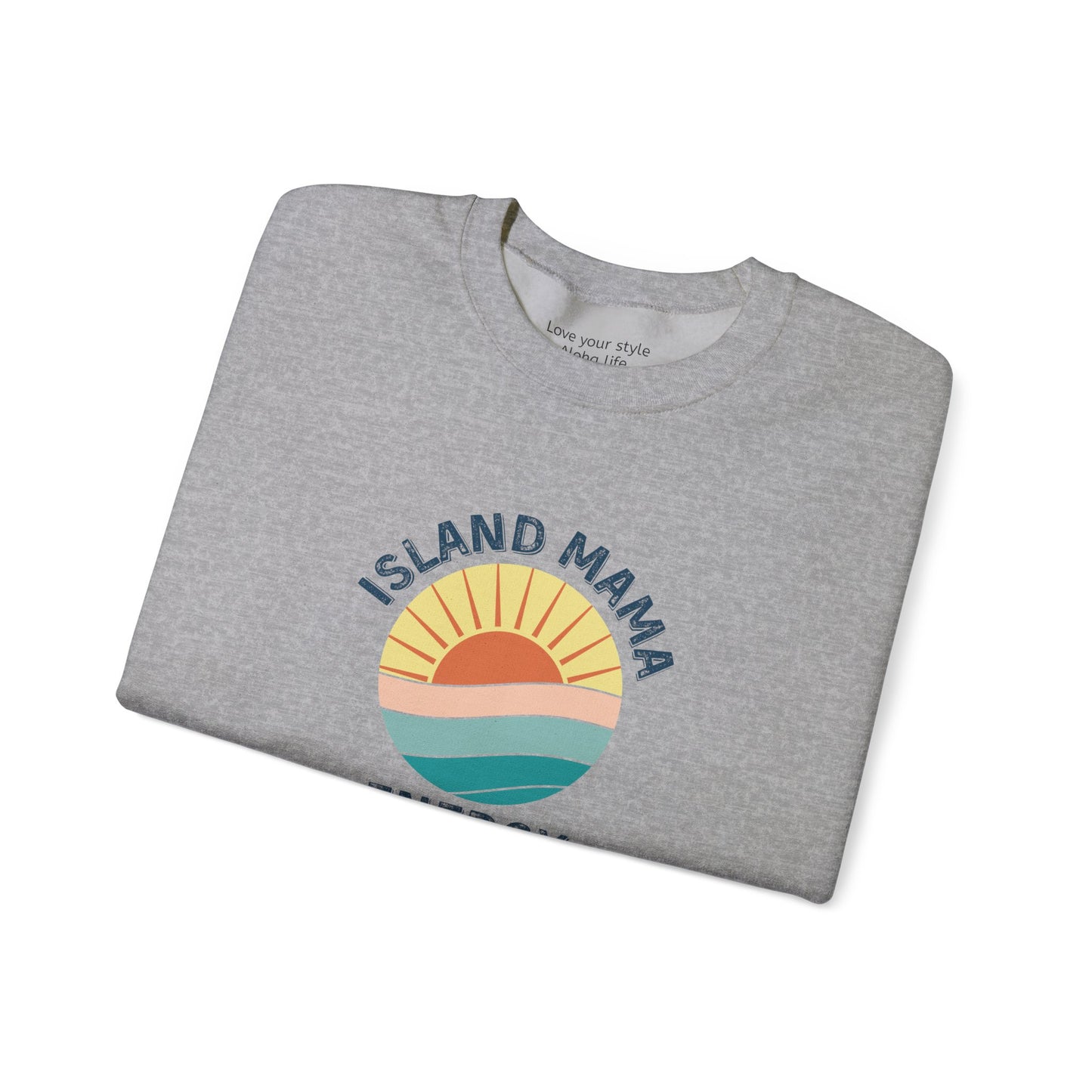 Island Mama Energy Sweatshirt – Sun, Surf, and Aloha Vibes