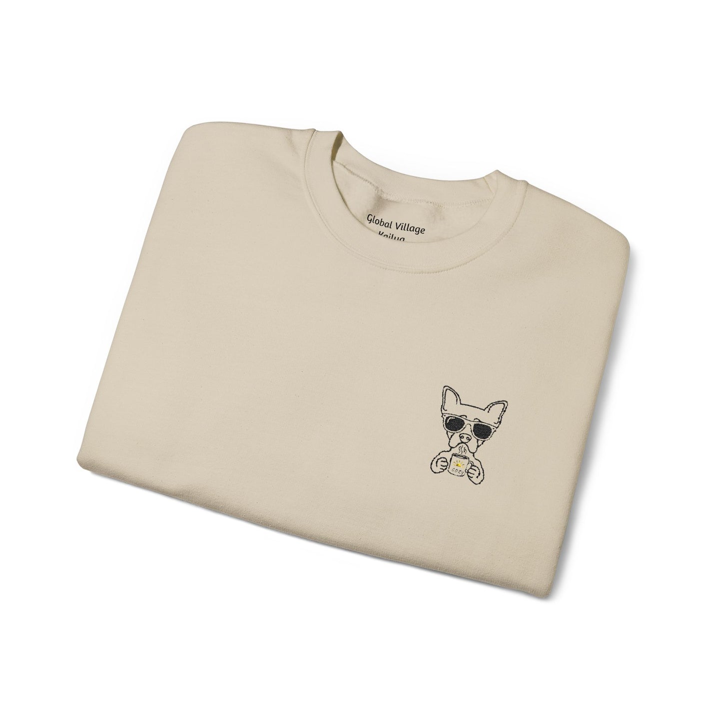 Aloha Kakahiaka Dog Embroidered Sweatshirt