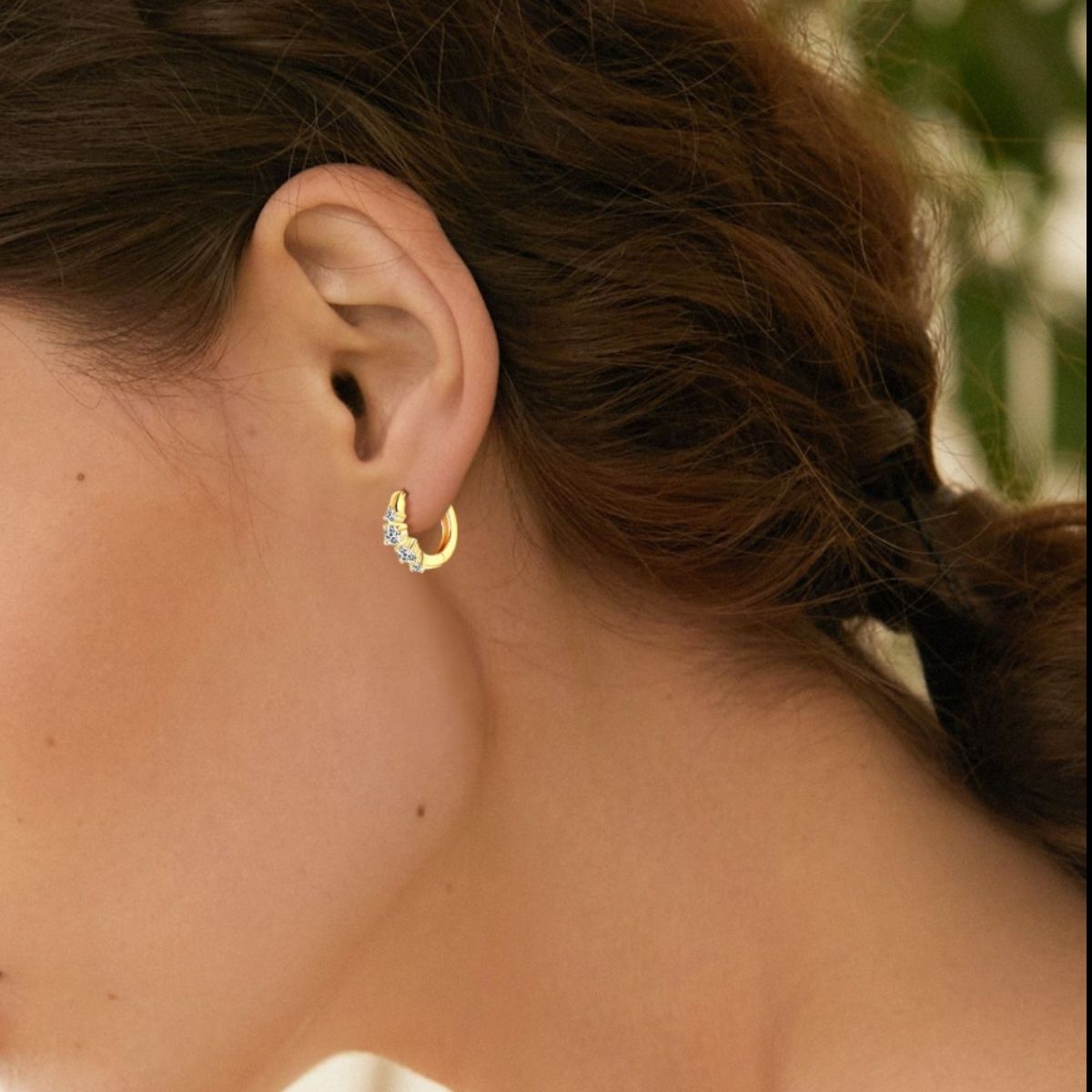 .52 Carat Sterling Silver Moissanite Huggie Earrings - Global Village Kailua Boutique
