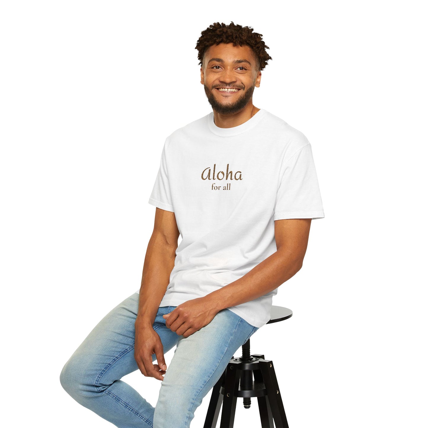 Aloha for All Embroidered Comfort Colors Tee