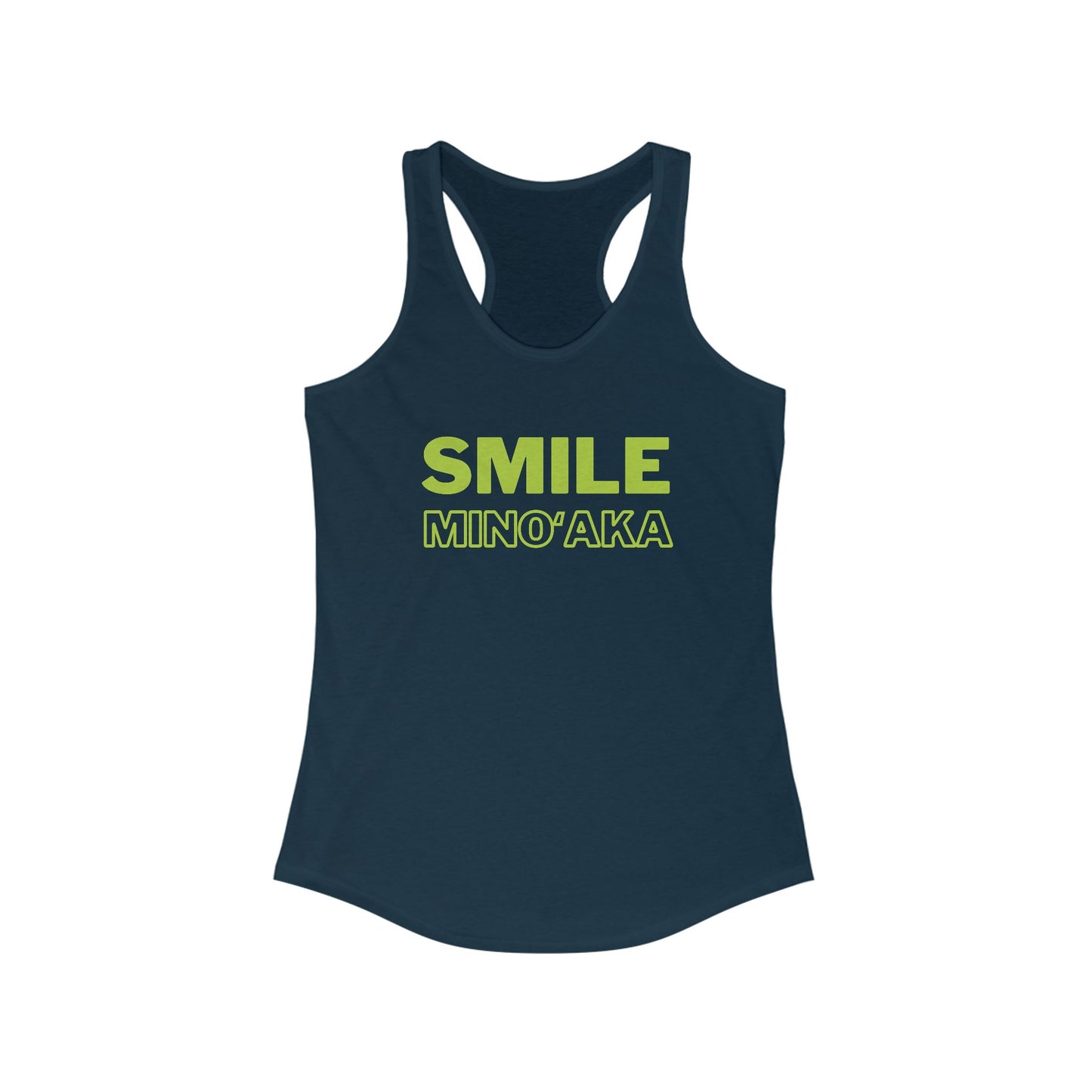 SMILE – Minoʻaka Racerback Tank – Aloha Starts Here