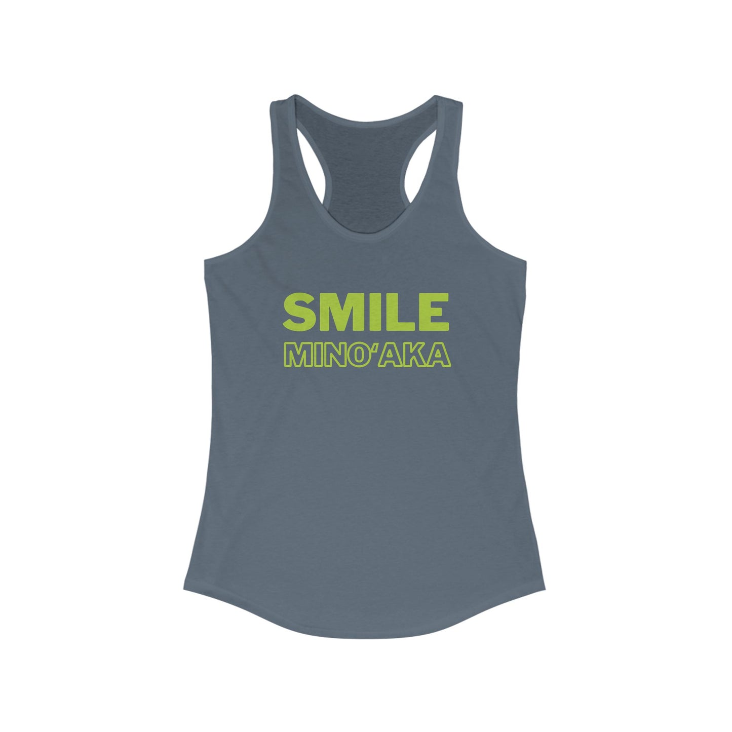 SMILE – Minoʻaka Racerback Tank – Aloha Starts Here