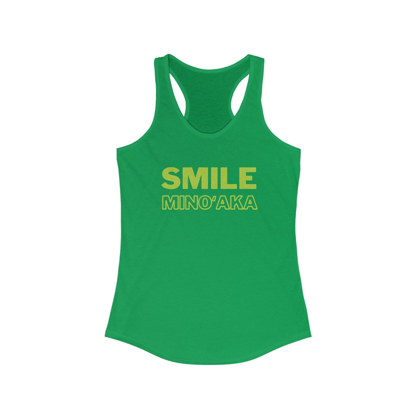 SMILE – Minoʻaka Racerback Tank – Aloha Starts Here