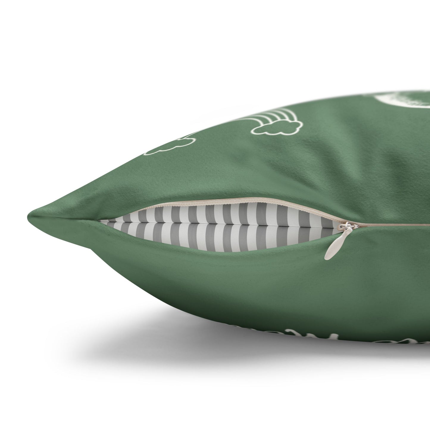 Faux Suede Square Pillow Mahalo Mode Sage (4 sizes)