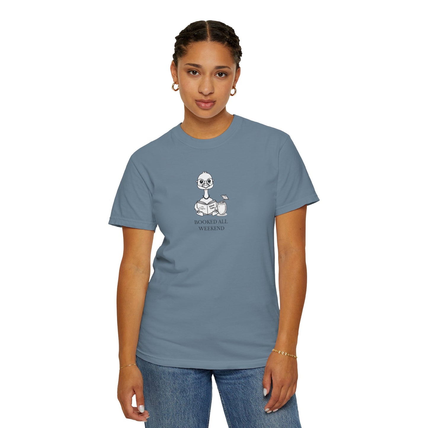 Booked All Weekend Tee – Cozy Graphic Shirt for Readers and Homebodies