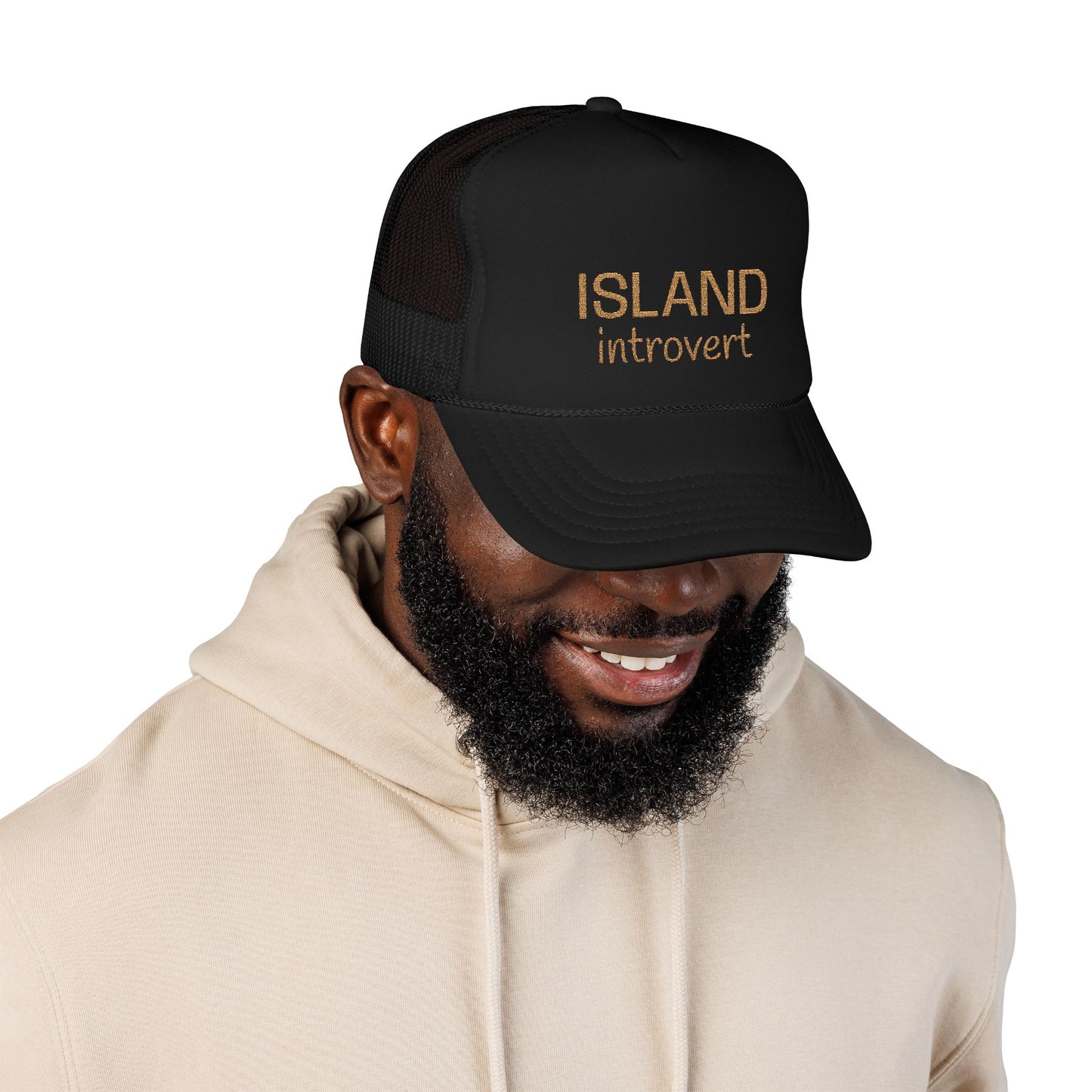 Island Introvert Foam Trucker Hat – Laid-Back Vibes Edition