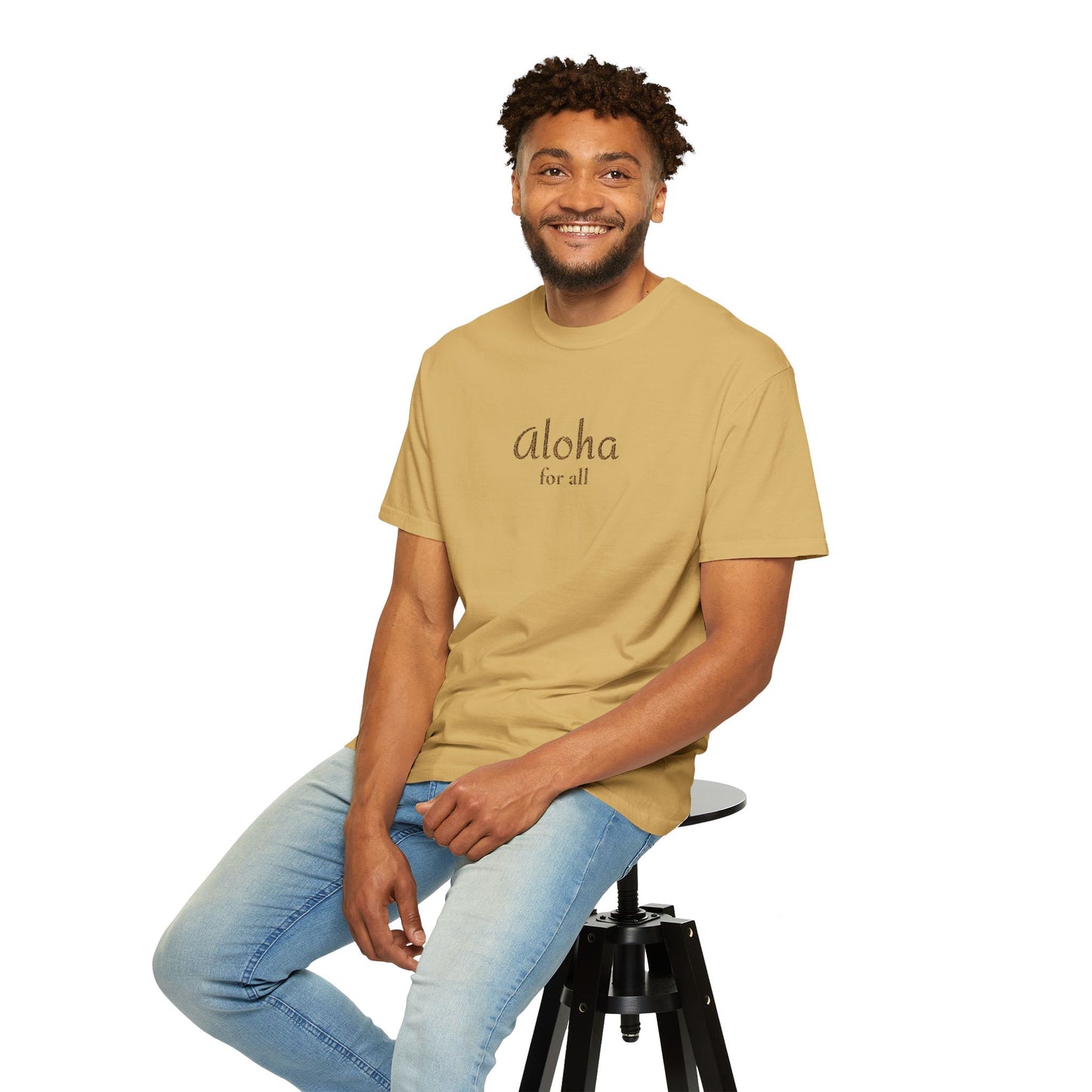 Aloha for All Embroidered Comfort Colors Tee