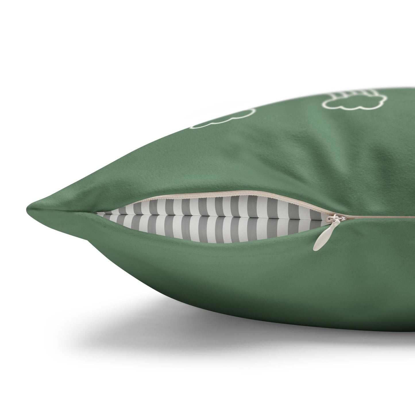 Faux Suede Square Pillow Mahalo Mode Sage (4 sizes)
