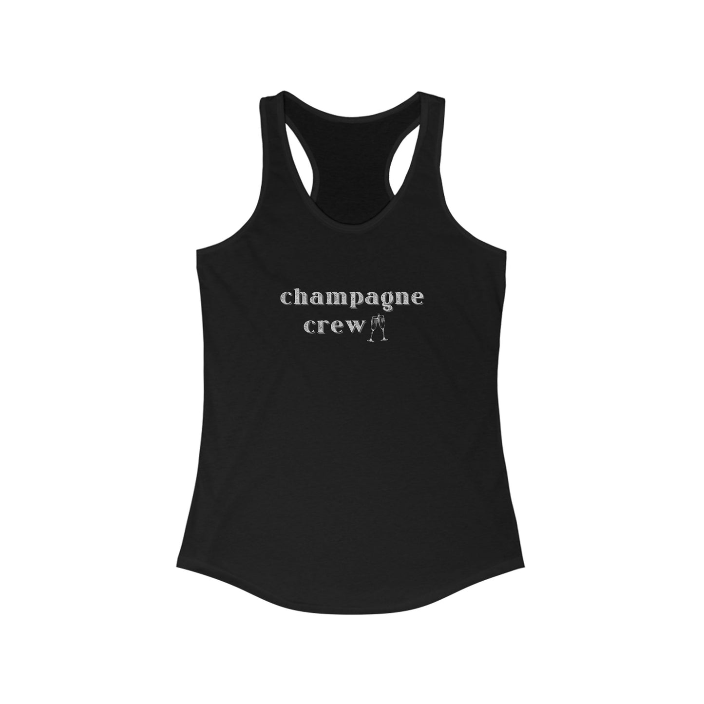 Champagne Crew Racerback Tank – Pop, Fizz, Chill