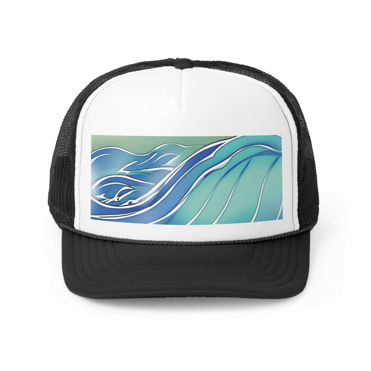 Trucker Cap Watercolor Wave